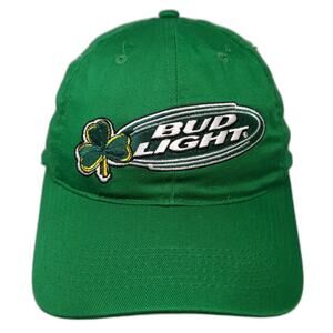 Bud Light Snapback Green One Size Shamrock Clover St Patricks Day Beer Hat Busch